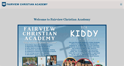 Desktop Screenshot of fairviewchristianacademy.org
